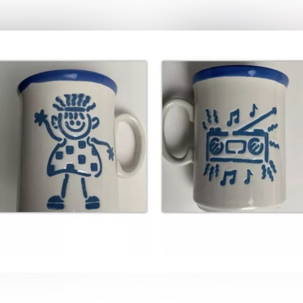 Just Mugs England Coffee Cup Boom Box Vtg 80s Music Whimsical Gift Friend